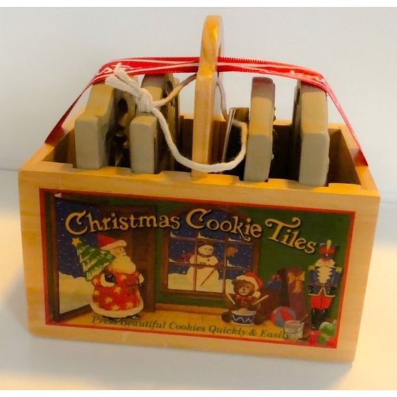 Other - COOKIE CUTTER CHRISTMAS TILES NEW IN BOX!!!  BRAND NEW AND NEVER USED!!! GIFT!!!